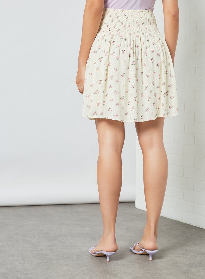PIECES - Thea High Waist Skirt Cloud Dancer - Image 1