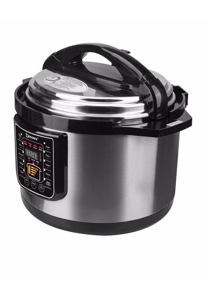 ديسيني جهاز طهي بالضغط الكهربائي 10.0 L 1350.0 W 10 أسود/ فضي  - Image 3