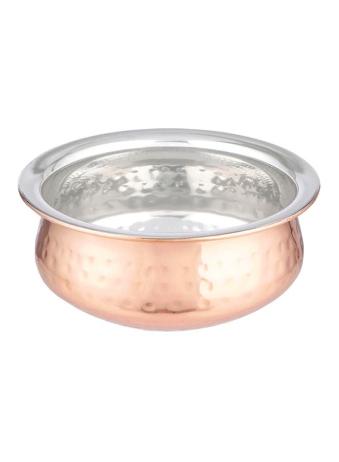 Home Box Copper Shine Hammered Serving Vessel Copper/Silver 14cm  - Image 2
