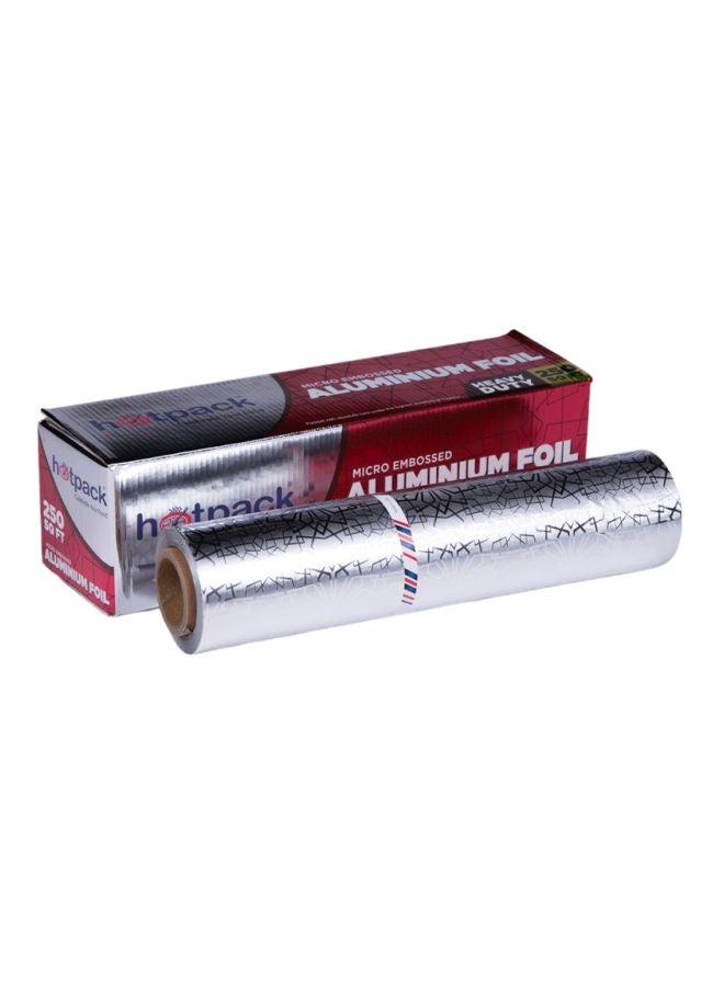 Hotpack Embossed Aluminium Foil Silver 45cm