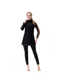 Generic Sun Protection Conservative Swimwear Burkinis Black  - Image 4