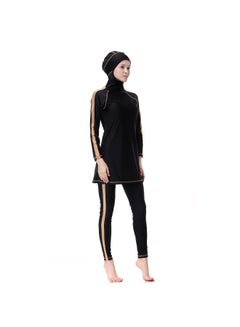 Generic Sun Protection Conservative Swimwear Burkinis Black  - Image 3