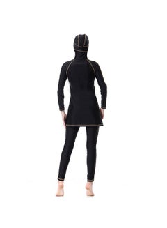 Generic Sun Protection Conservative Swimwear Burkinis Black  - Image 2