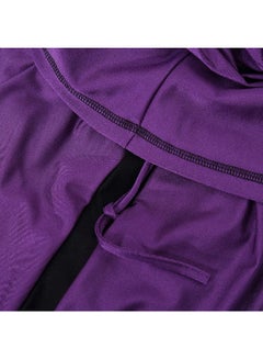 Generic Sun Protection Conservative Swimwear Burkinis Purple  - Image 5