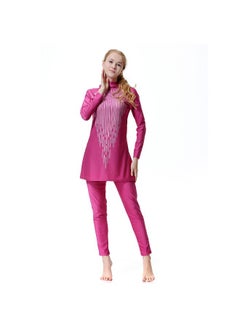 Generic Muslim Conservative and Fashionable All Covering Burkini Pink  - Image 3
