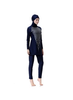 Generic Muslim Conservative and Fashionable All Covering Burkini Navy  - Image 5