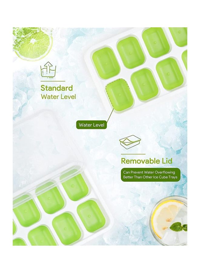 Generic - 4-Piece Ice Cube Tray Set Multicolour 25.4x9.8x2.8cm - Image 1