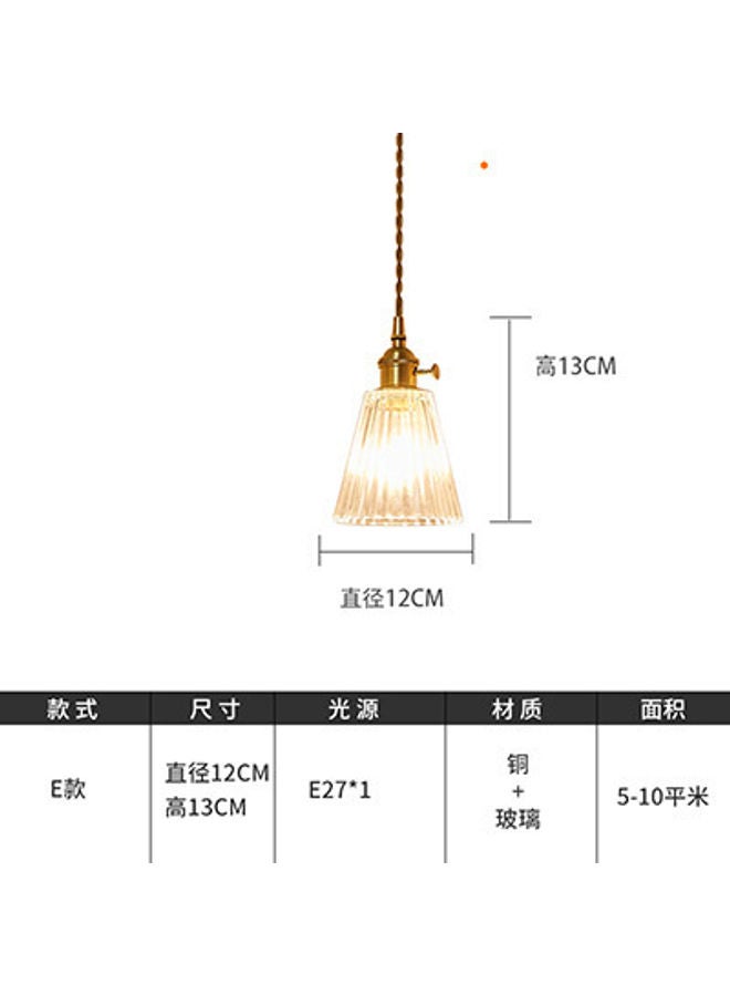 Generic Glass Chandelier Warm White 