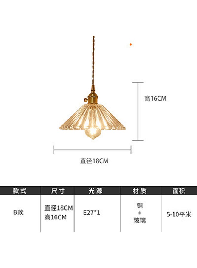 Generic Glass Chandelier Warm White 