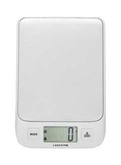 Digital Precision Kitchen Scale White/Silver 25.6cm