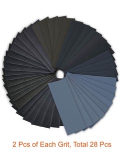 Generic 28-Sheet Dry And Wet Sandpaper Black  - Image 3