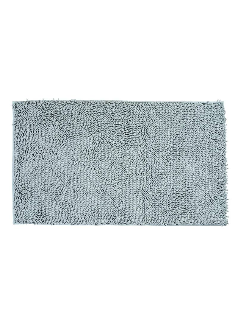 Noon East Bath Mat - 60X100 Cm - Shaggy - Spablue Color - Bathroom Mat Anti-Slip 61 x 99 cm Spa Blue