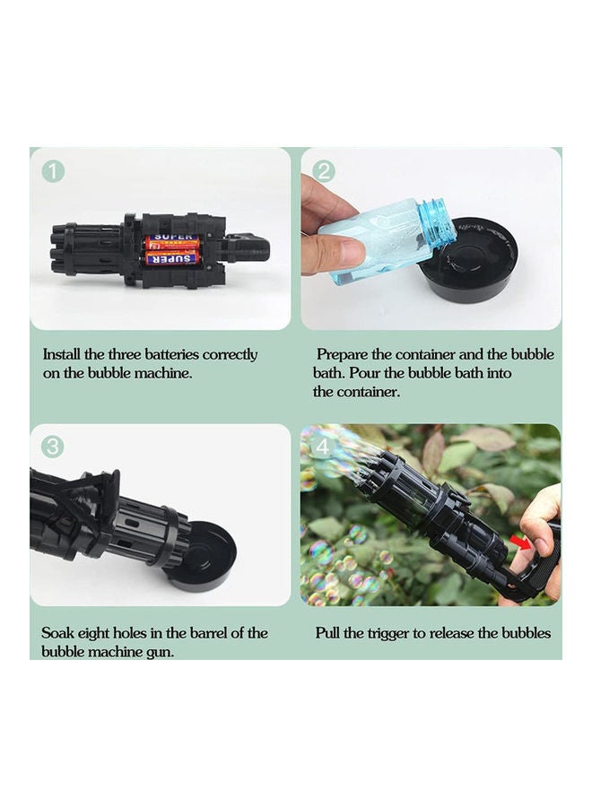 شو وو مدفع رشاش دوار لصنع الفقاقيع من 8 فتحات - Image 3