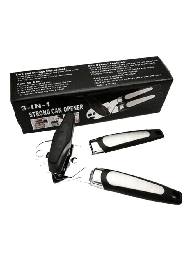 شاربدو فتاحة زجاجات 3 في 1 فضي / أسود / أبيض - Image 1