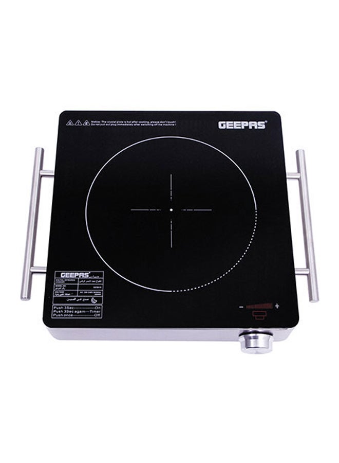 GEEPAS Top Glass Set For Digital Infrared Cooker GIC6919 GIC6919 Silver/Black - Image 2