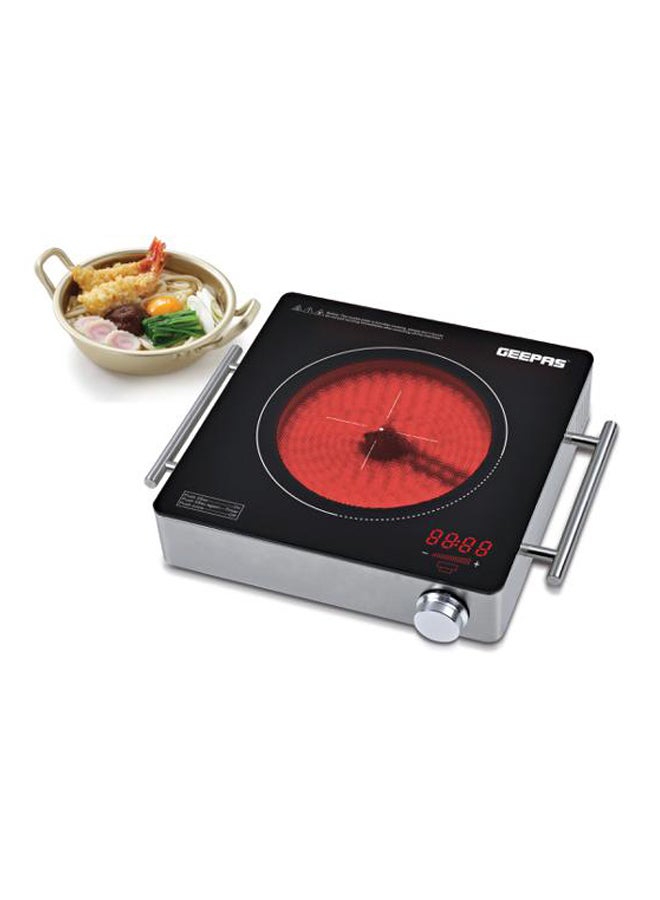 GEEPAS Top Glass Set For Digital Infrared Cooker GIC6919 GIC6919 Silver/Black - Image 5