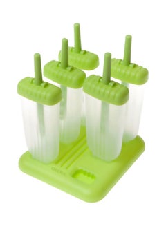 CYTHERIA 6-Piece Ice Cream Popsicle Molds Green/Clear  - Image 2
