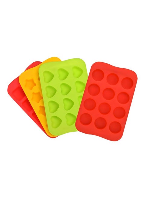 4-Piece Hoomall Ice Molds Multicolour 16x10.5cm