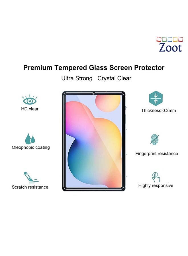 Zoot Tempered Glass Screen Protector For Samsung Galaxy Tab S6 LITE Clear - Image 2