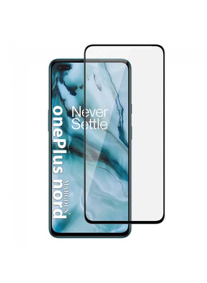 MARGOUN OnePlus Nord Screen Protector HD Tempered Glass Black/Clear - Image 2