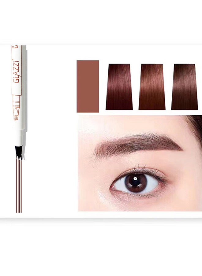 جلازي قلم حواجب رائع مضاد للماء بني - Image 3