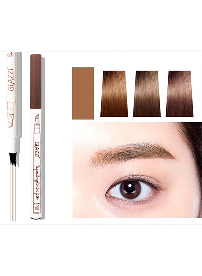 جلازي قلم حواجب رائع مضاد للماء البني الفاتح - Image 3