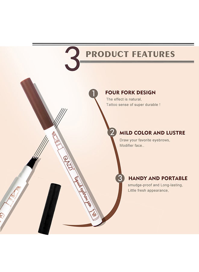 جلازي قلم حواجب رائع مضاد للماء رمادي - Image 5