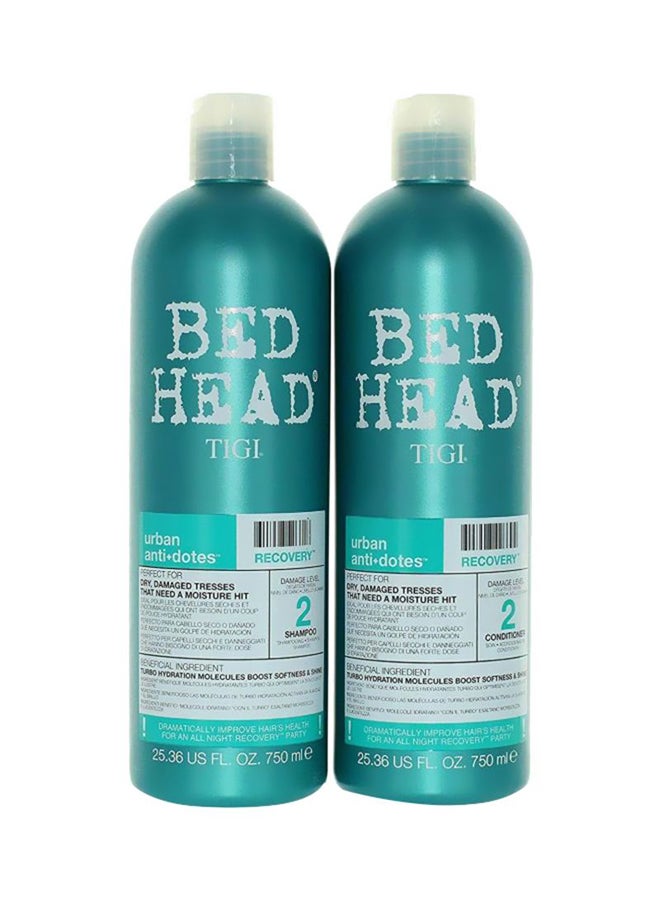 تيجي مجموعة بيد هيد إيربن آنتي دوت ريكفري من شامبو وبلسم لإصلاح الشعر وحمايته من التلف من المستوى 2 - Image 1