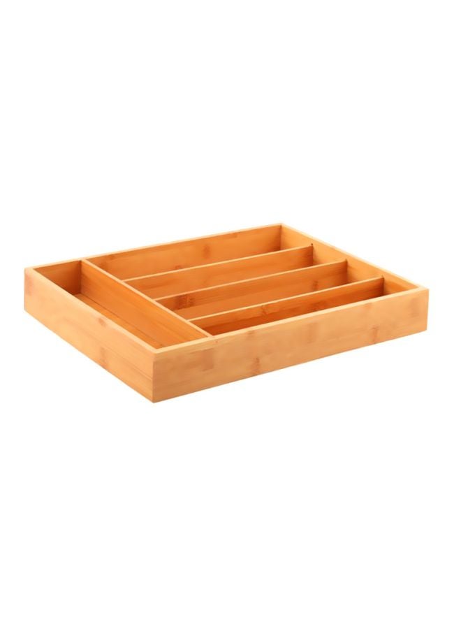 Home Box Bamboo Cutlery Tray Beige 35.5x25.4x5cm - Image 3