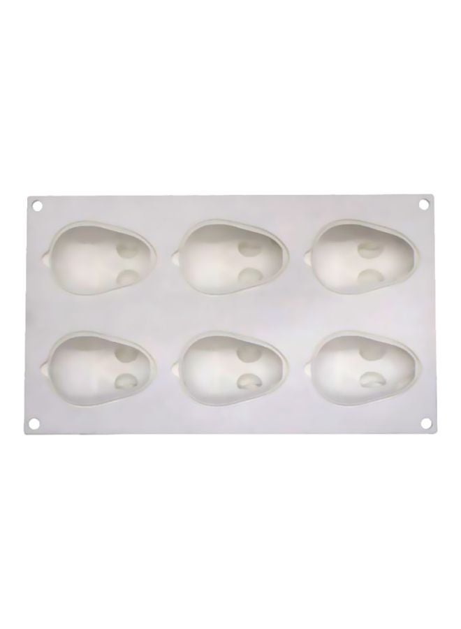 شاربدو قالب كيك سيليكون أبيض 29.5x17x5سم - Image 1