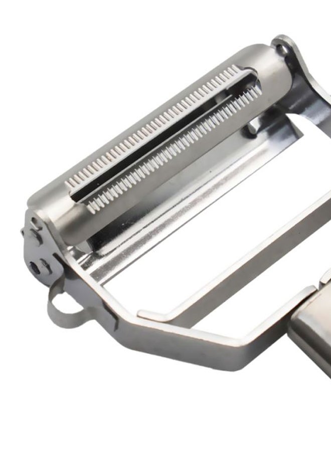 شاربدو مقشرة متعددة الوظائف من الإستانلس ستيل فضي 18x8.2x2.4سم - Image 4