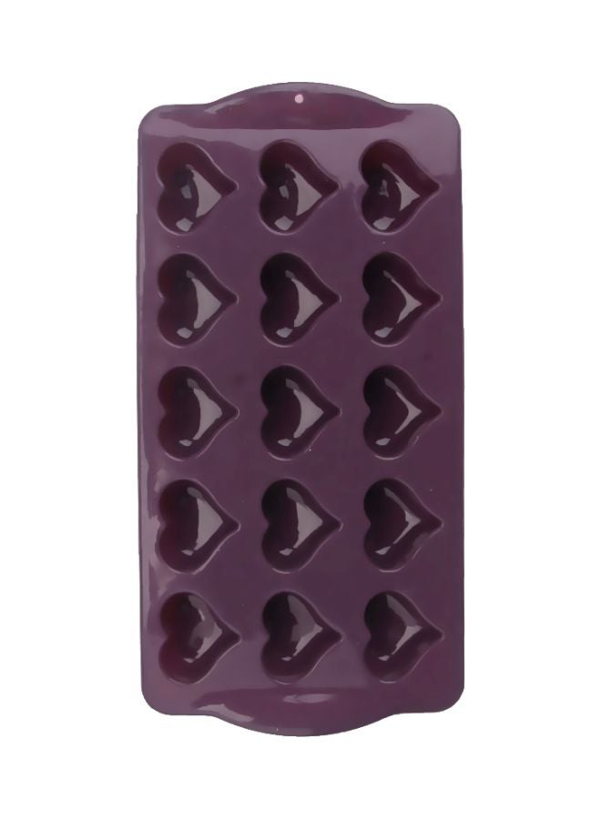 Silicone Heart Chocolate Mould Purple 27x5x27cm - v1621406628/N15362140A_1