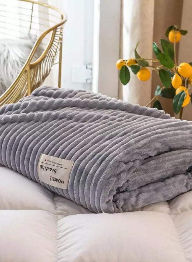 ديلز فور لس بطانية ناعمة صوف رمادي 200x230سم - Image 2