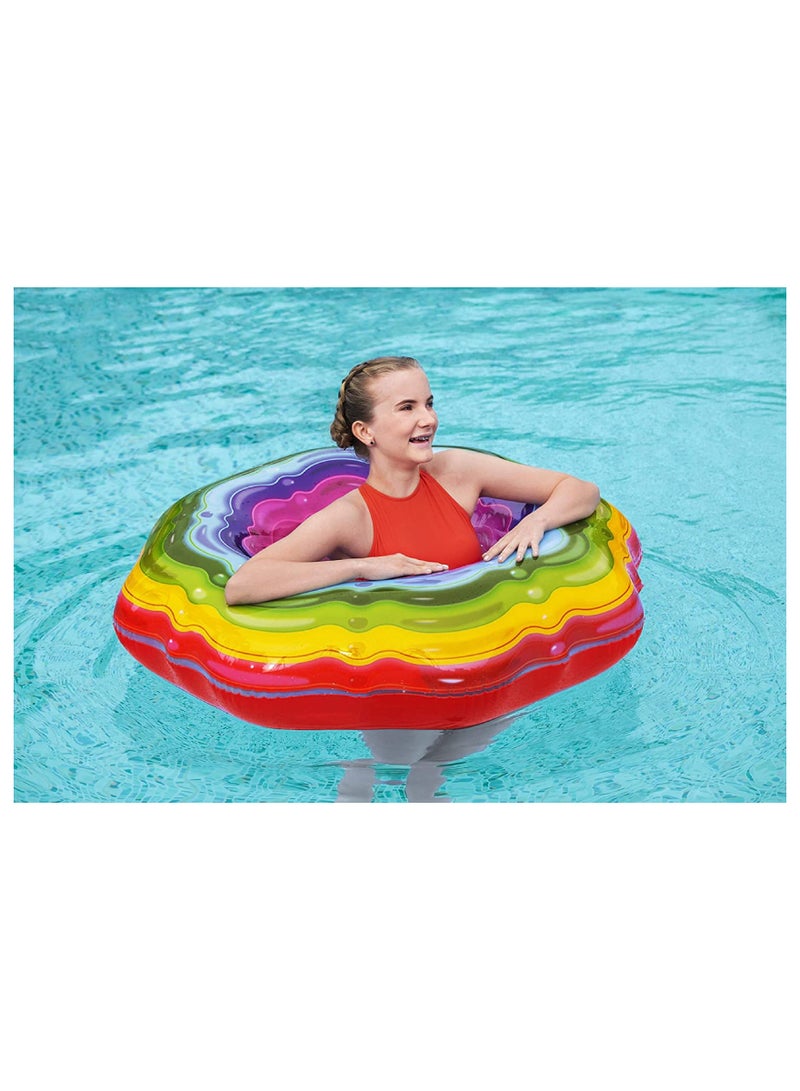 Rainbow Ribbon Inflatable Floating Tube 26-36163 1.15meter