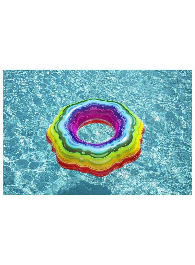 Rainbow Ribbon Inflatable Floating Tube 26-36163 1.15meter