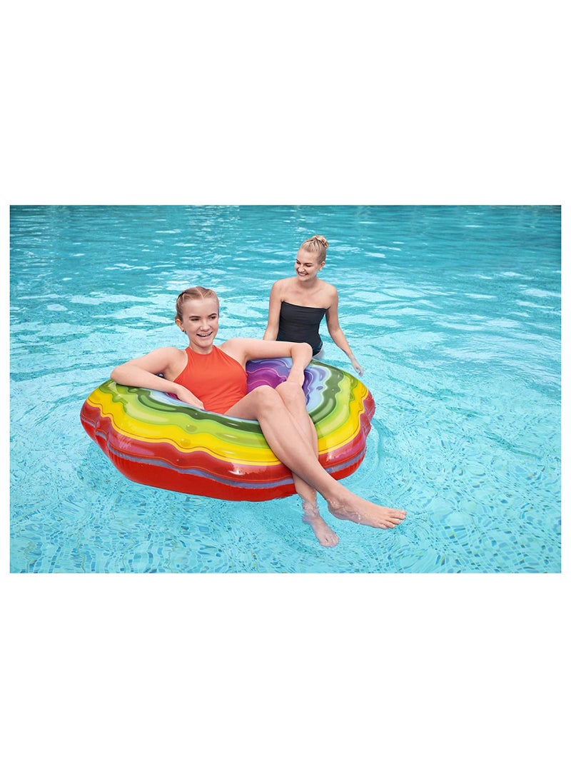 Rainbow Ribbon Inflatable Floating Tube 26-36163 1.15meter