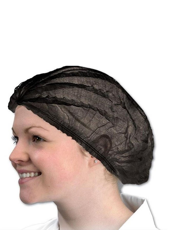 قبعة استحمام عالية الجودة للاستخدام مرة واحدة أسود Pack of 100 - Image 2