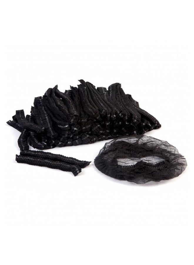 قبعة استحمام عالية الجودة للاستخدام مرة واحدة أسود Pack of 100 - Image 3