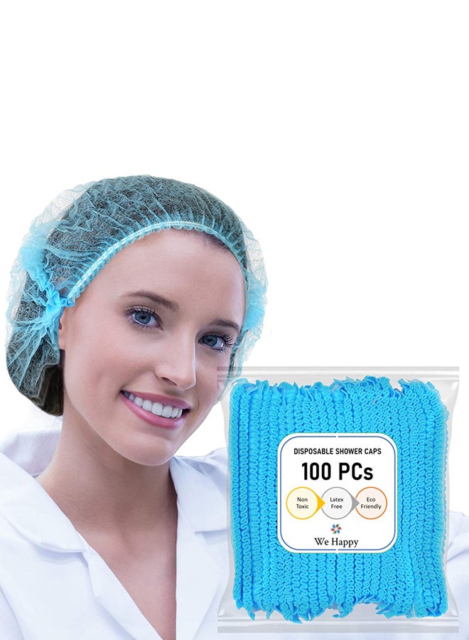 High Quality Disposable Shower Cap Blue Pack of 300 - Image 2