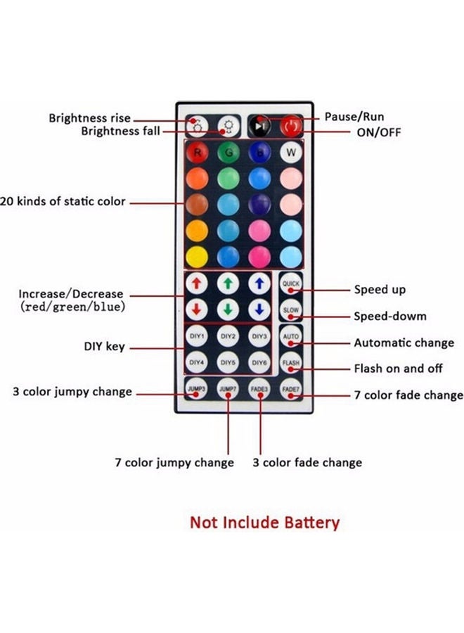 Arabest 300-LED RGB LED Strip Light With Remote Control Multicolour 5meter - Image 2
