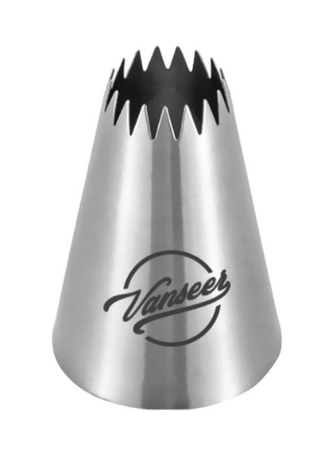 Cake Decorating Piping Nozzle Silver 5cm