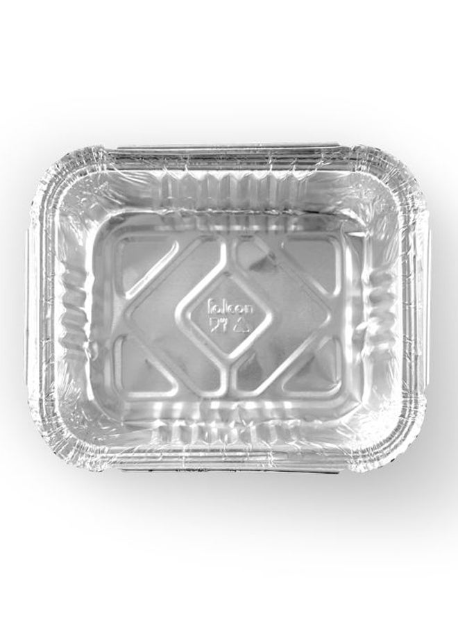 Falcon - 10-Piece Aluminium Food Storage Containers Silver 147x122mm - Image 1