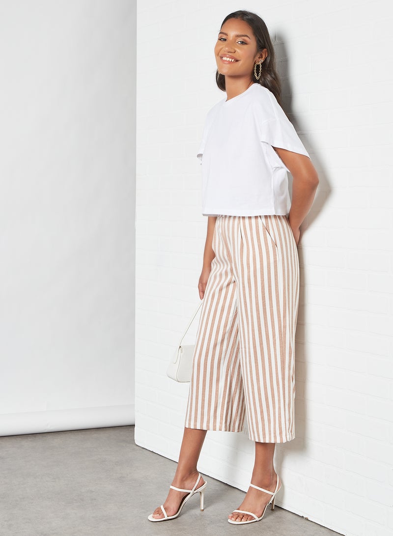 ONLY - Striped Culottes Almondine - Image 1