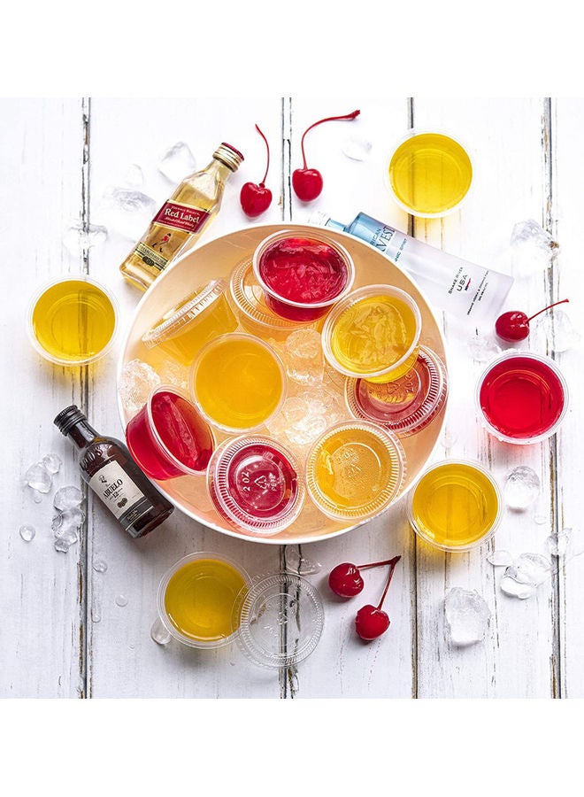 50 Pieces Disposable Plastic Sauce Cups With Lids Clear - Image 5