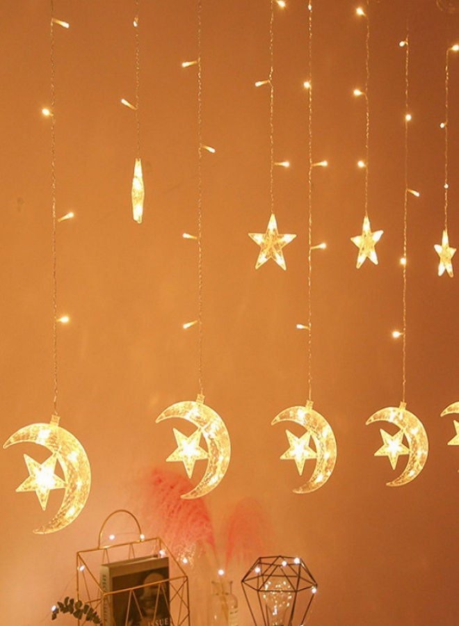 ديلز فور لس شريط بإضاءة LED على شكل قمر ونجوم شفاف 2.5متر - Image 1