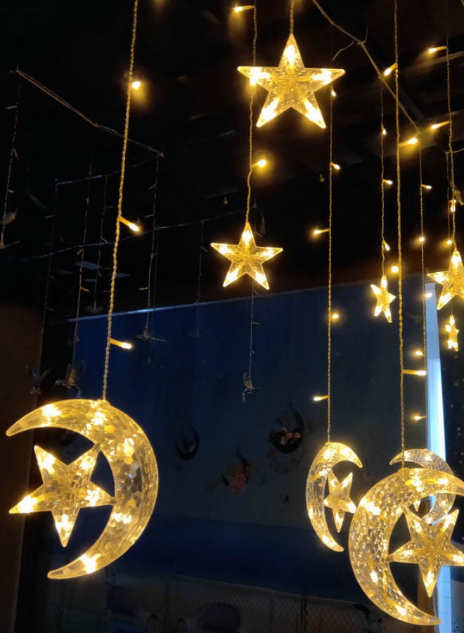 ديلز فور لس شريط بإضاءة LED على شكل قمر ونجوم شفاف 2.5متر - Image 2