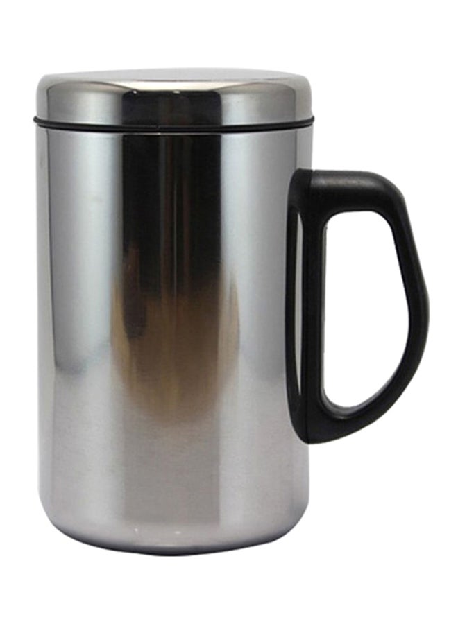 Beauenty Stainless Steel Double Wall Insulated Cup Thermo Mug Silver/Black  - Image 1
