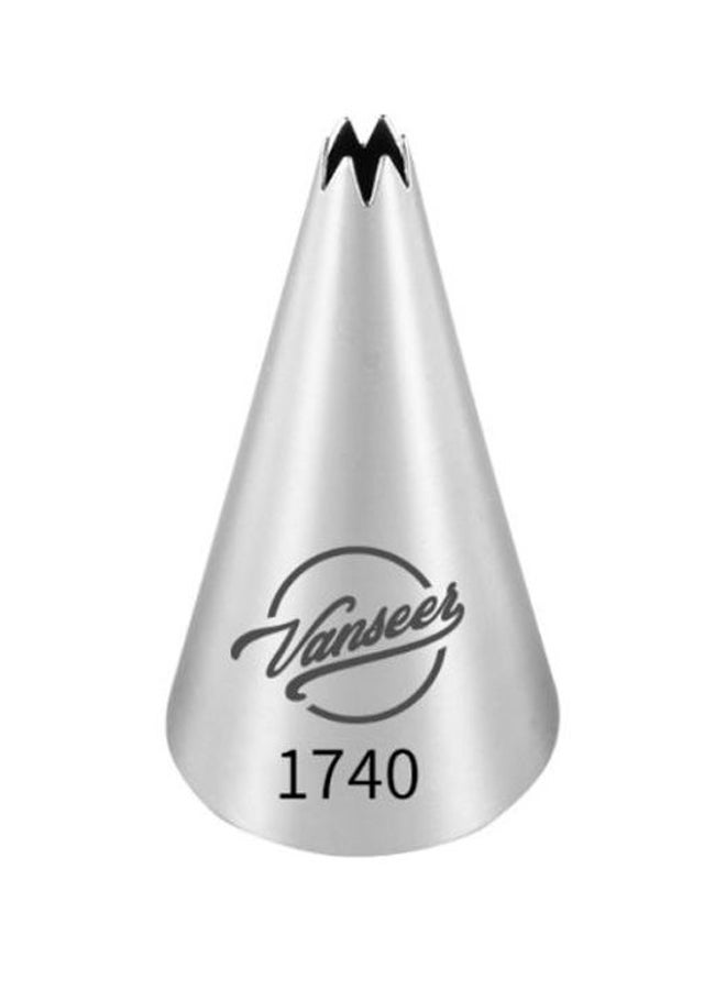 Beauenty Cake Decorating Piping Nozzle Silver/Black 5cm - Image 1