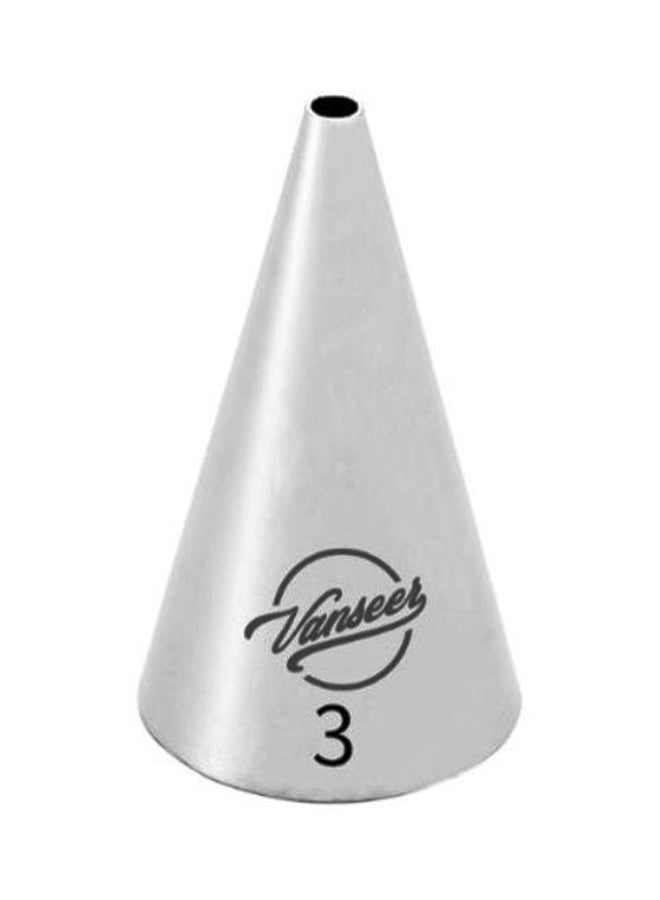 Beauenty Cake Decorating Piping Nozzle Silver 5cm - Image 1