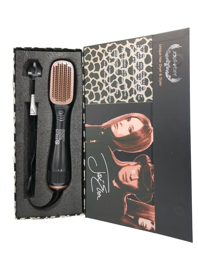 JOSE EBER 2-In-1 Hair Dryer Brush Black  - Image 3